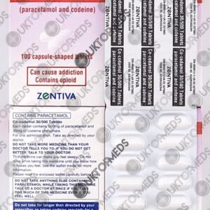 Co-codamol 30/500mg Zentiva